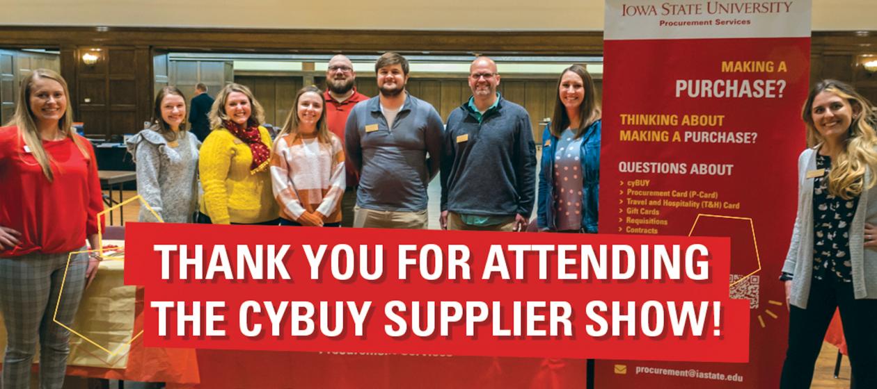 Thank you for coming to the cyBUY Supplier Show!